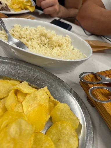 Arroz e batatas